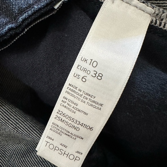 Marques Almeida x Topshop Jean Skirt, size 6 - Picture 4 of 5